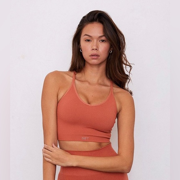 Sculptflex Ribbed V Bra in colour Spritz - Picture 1 of 4